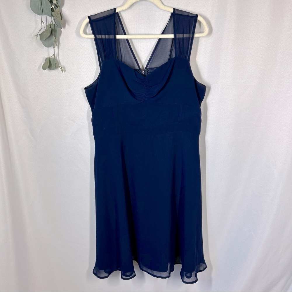 ModCloth | Navy Blue A-Line Sleeveless Dress Women's Size XL